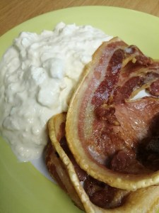 Creamy blue-cheese and egg salad